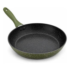 Frigideira Cerâmica Antiaderente Grande 24cm Premium Compatível Todos Fogões Gás Cooktop Indução Elétrico Vitro Cerâmico