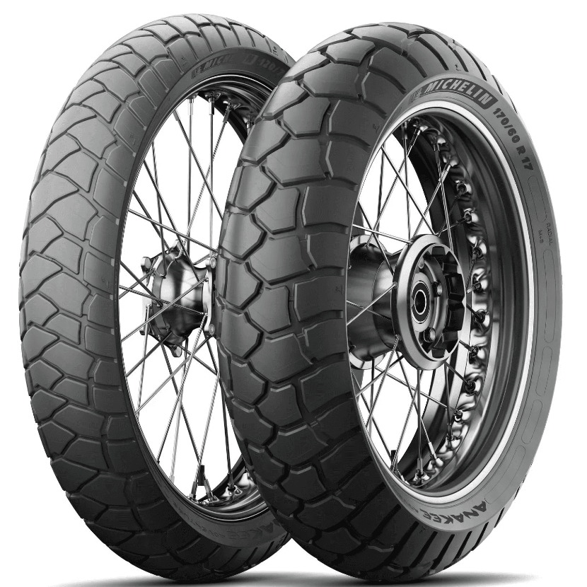 Par Pneu Michelin Anakee Adventure 150/70-17 + 110/80-19 Tiger 900 800 Sem Câmara