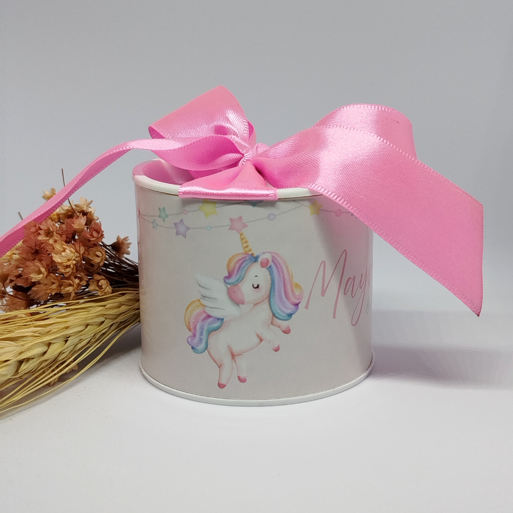 Kit tubolatas personalizadas - 5X6 unicórnio | Lembrancinha batizado | aniversário | maternidade | casamento | chá de bb