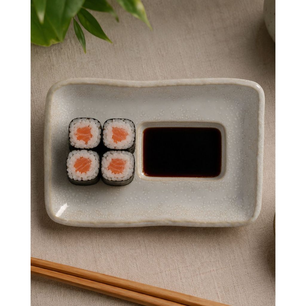 Travessa Porta Shoyu Orgânico Eco Arenito 19,3 x 13,3Cm Porto Brasil — imagem 2 de 2