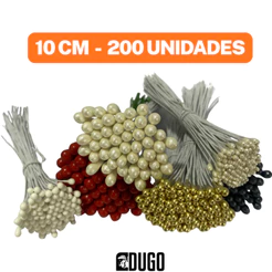 Pistilo Arame 200 unid P/ Flores E Artesanato - Modelos Diversos