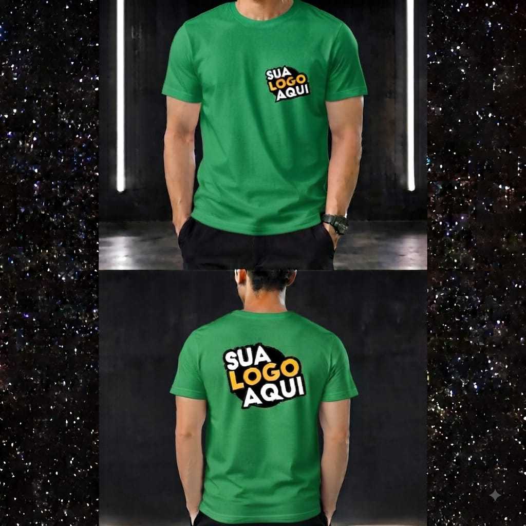Camiseta Basica VARIAS CORES Personalizada do seu jeito  Estampada Uniforme Empresa 100% Algodão Logo