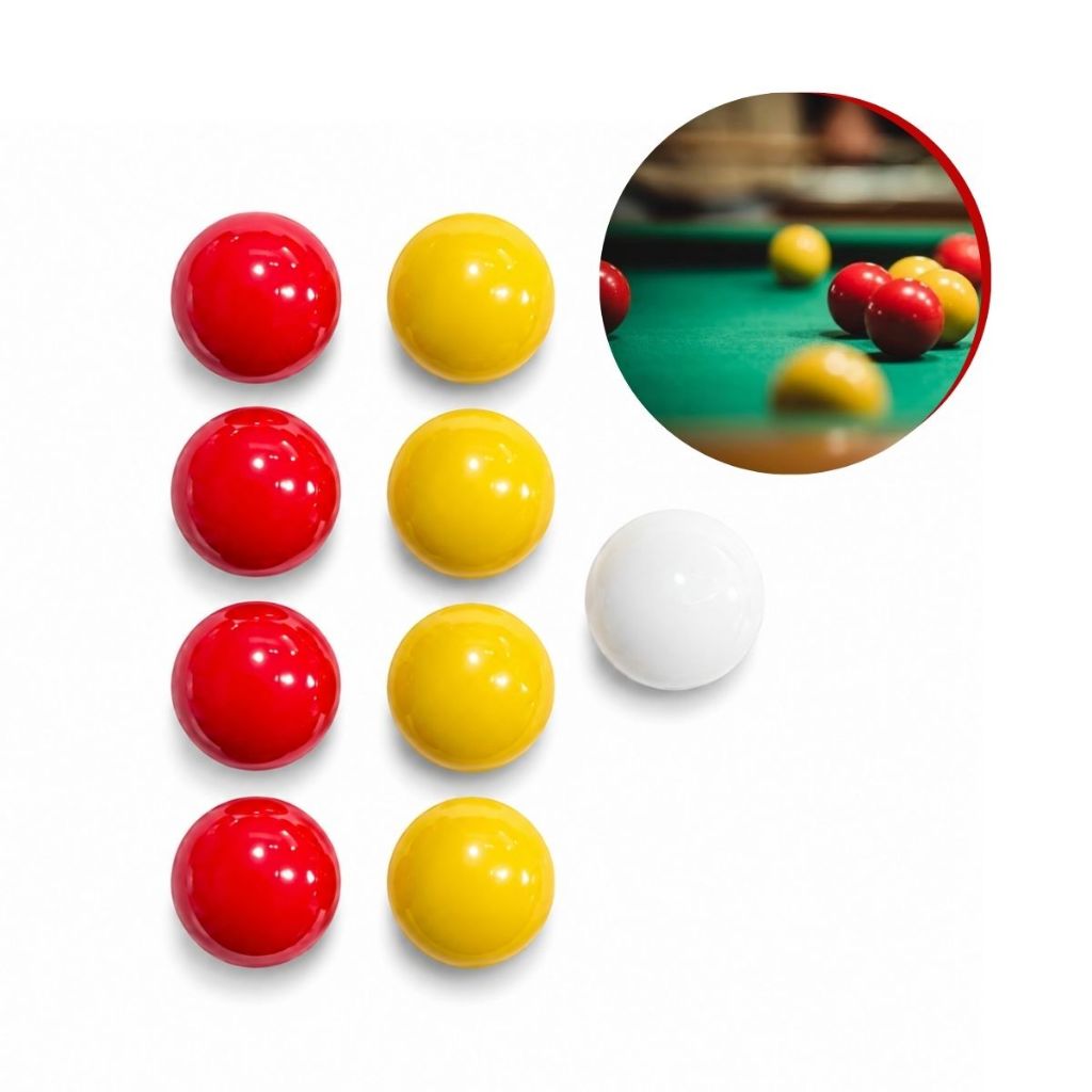 MATA MATA 9 BOLAS 54MM SINUCA BILHAR 4X4X1 JOGO SNOOKER  - CORES VARIADAS