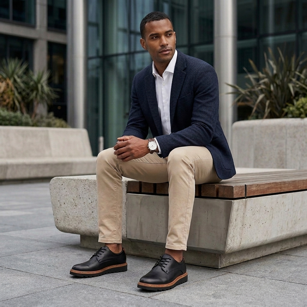 Sapato Social Masculino Esporte Fino Snapshoes Oxford Festa Formatura Amarração Derby Preto Sola Alta Tratorada