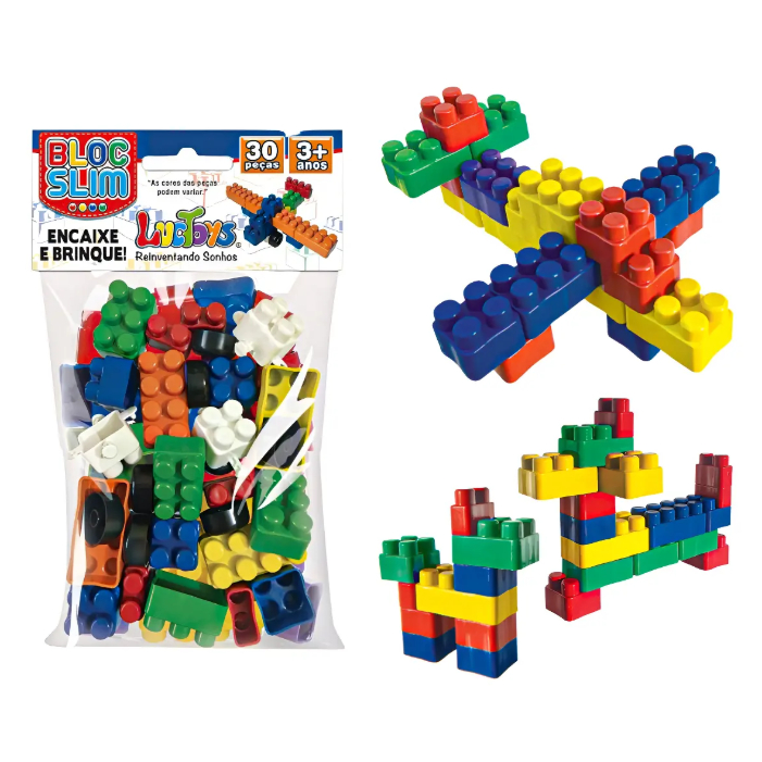 25 Pct Bloco De Montar 16 Peças Brinquedo Educativo Infantil Didático