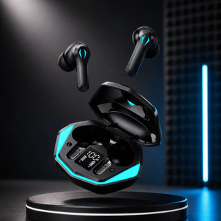 Fone de Ouvido Bluetooth BG-3 Gamer Sem Fio TWS com LED RGB Microfone Baixa Latência para Jogos Música RS-29