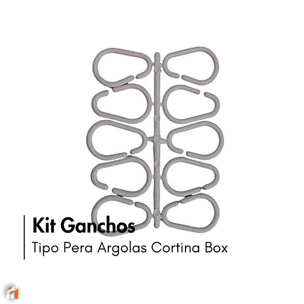 Kit Ganchos Tipo Pera Argolas Cortina Box Provador 25 Mm Cortinas De Banheiro Cortina Para Cozinhas