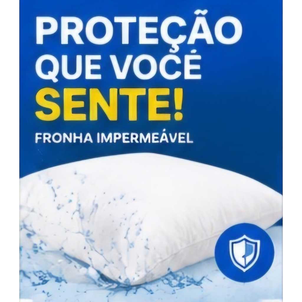 Kit com 2 Fronhas para Travesseiro Impermeáveis Antiácaro 70x50