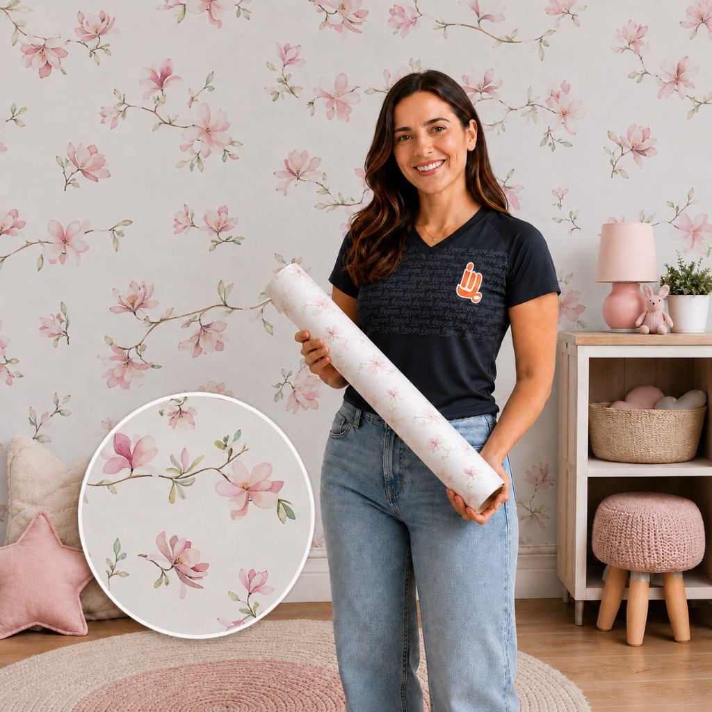 Papel De Parede Autocolante Flor de Cerejeira Decoração Casa Quarto ENVIO FULL