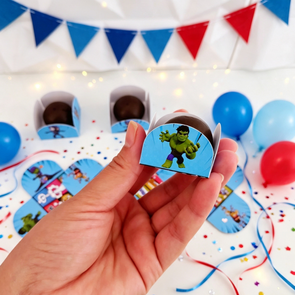 FORMINHA DE DOCES SPIDEY E SEUS AMIGOS/HOMEM ARANHA/PERSONALIZADA/LEMBRANCINHAS DE FESTA/ANIVERSÁRIO