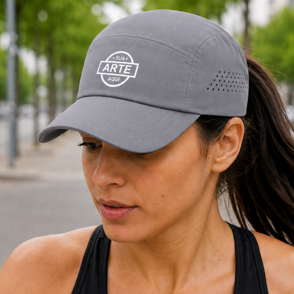 Boné Personalizado Aba Curva Velcro Uniforme Empresa Seu Logo Sua Arte Evento