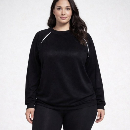BLUSA PLUS SIZE FEMININO TECIDO LANZINHA LEVE PARA FRIO SUETER GG G1 G2 G3