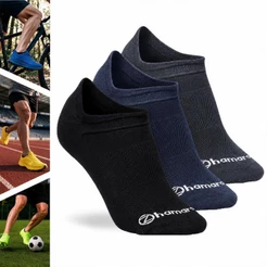 Kit 3 Pares Meias Poliamida Corrida Zhamaro Performance Sapatilha Dry Fit Ciclismo Running Academia