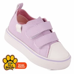 Tenis Infantil Casual Menina Conforto FreeStyle KLIN - Lilás