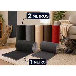 Arranhador Adesivo para Gatos 200x50 cm e 100x50 cm – Carpete Premium para Sofá, Móveis, Parede