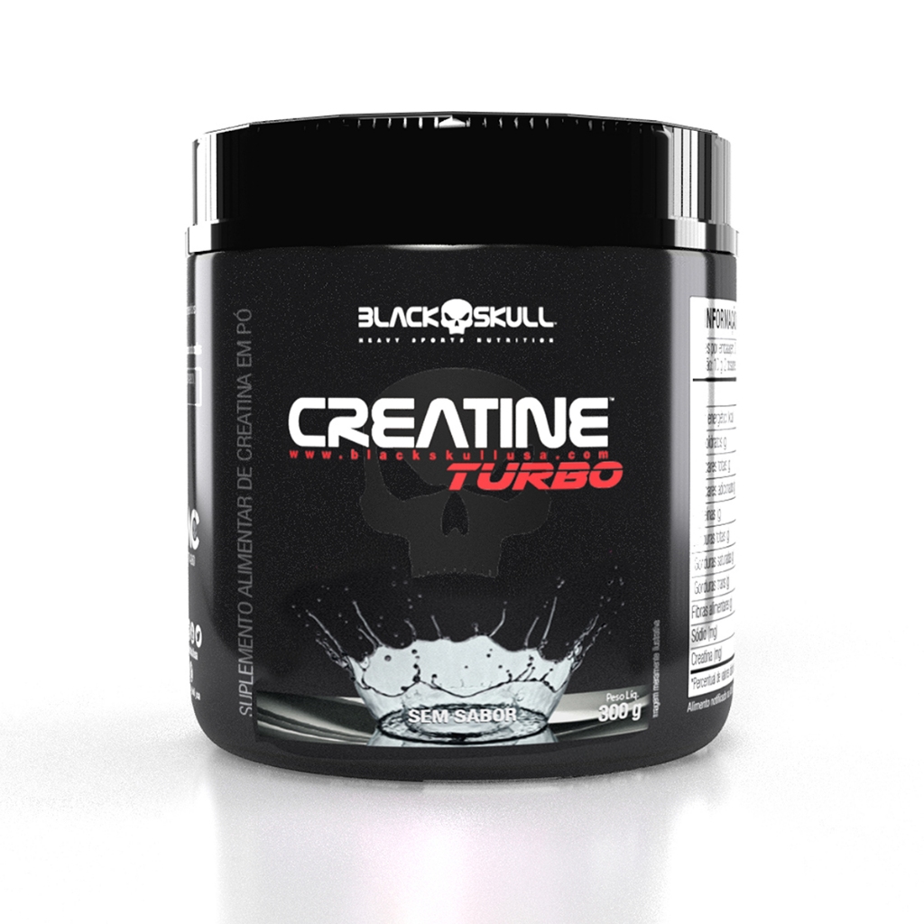 Creatine Turbo - 300g Caveira Preta