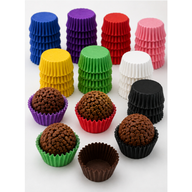 Forminha Para Docinho Brigadeiro N°5 Com 100 unidades Festa e Eventos — imagem 2 de 2