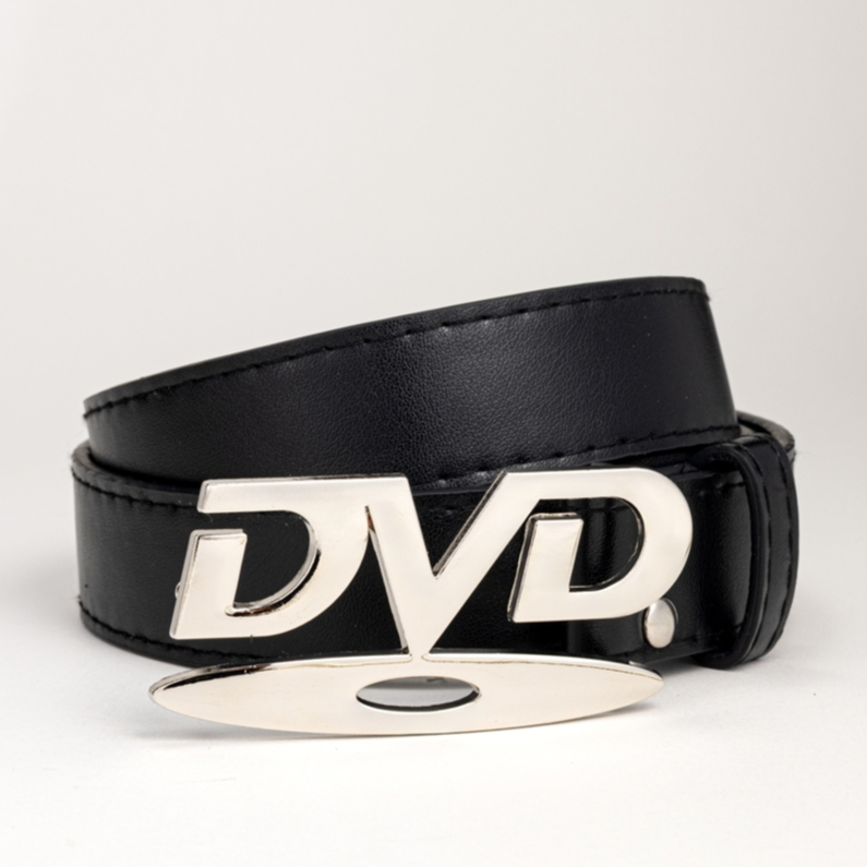 Cinto unissex cinto de fivela de DVD Preto Cinto 100cm 110cm 120cm