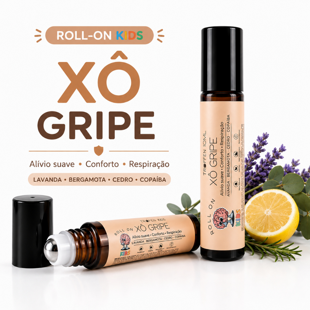 Blend Roll-on Xô Gripe Óleo Essenciais Infantil Crianças Linha Kids 10 mL