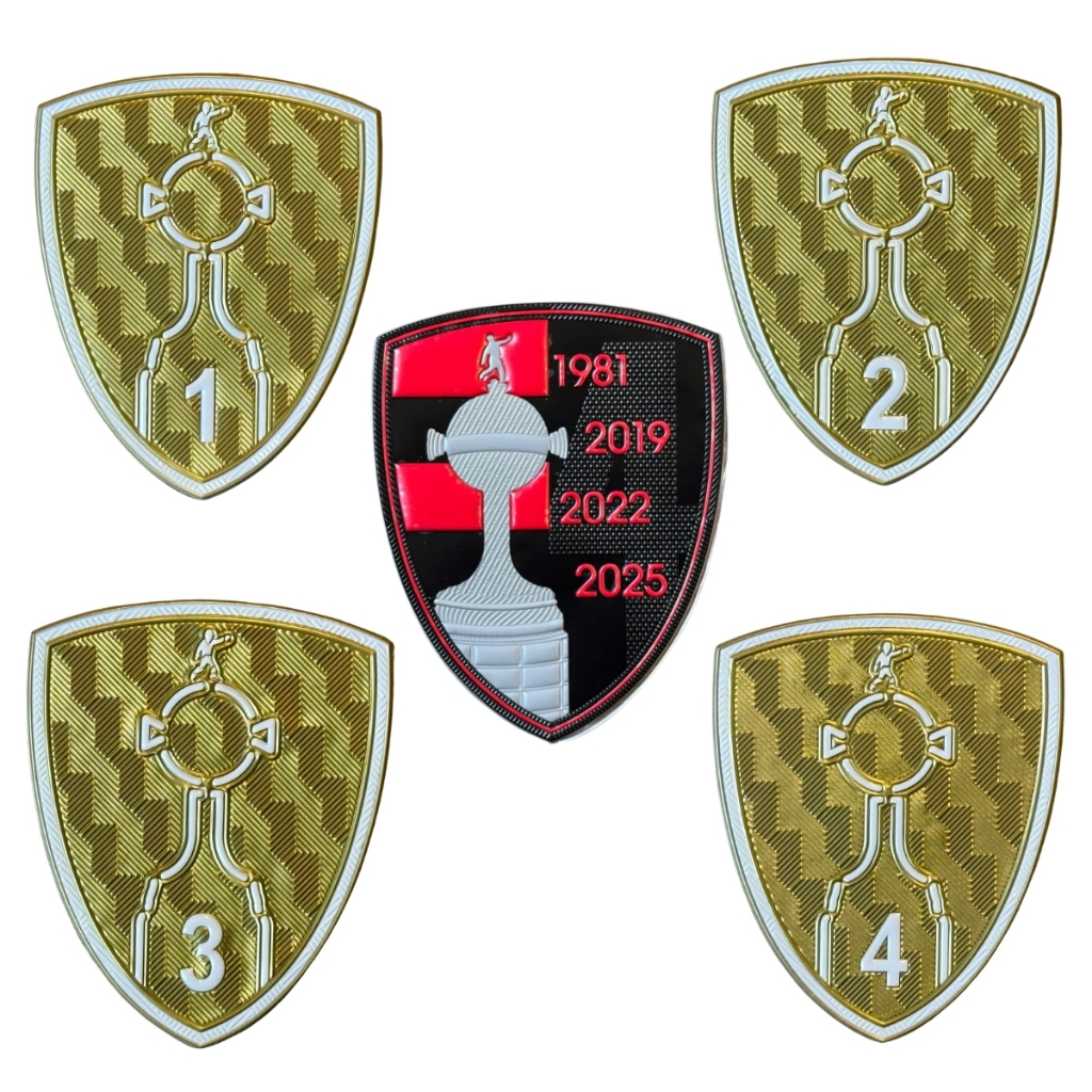 Patch troféu Copa Libertadores da América 1, 2, 3, 4, 5, 6 e 7