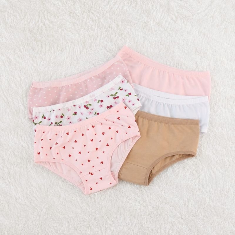Kit Calcinha Juvenil Cotton Algodão Pequena Flor 10 a 16 anos meninas — imagem 2 de 2