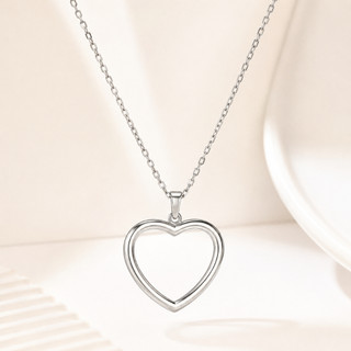 Colar de Aço Inoxidável com Pingente Feminino /vários modelos Prata Brilho Moda Inox Promoção