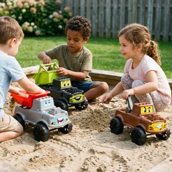 Caminhão Brinquedo Grande 32cm Caçamba Guincho Cabe Tudo Articulados | Certif. INMETRO | QUEEN SHOP
