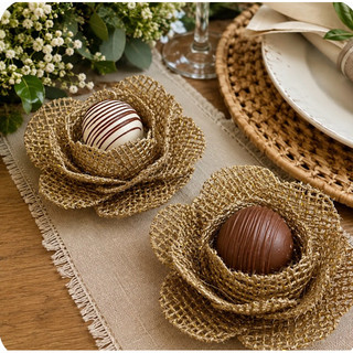 FORMINHAS PARA DOCES E BOMBONS FESTA CASAMENTO  - em juta natural