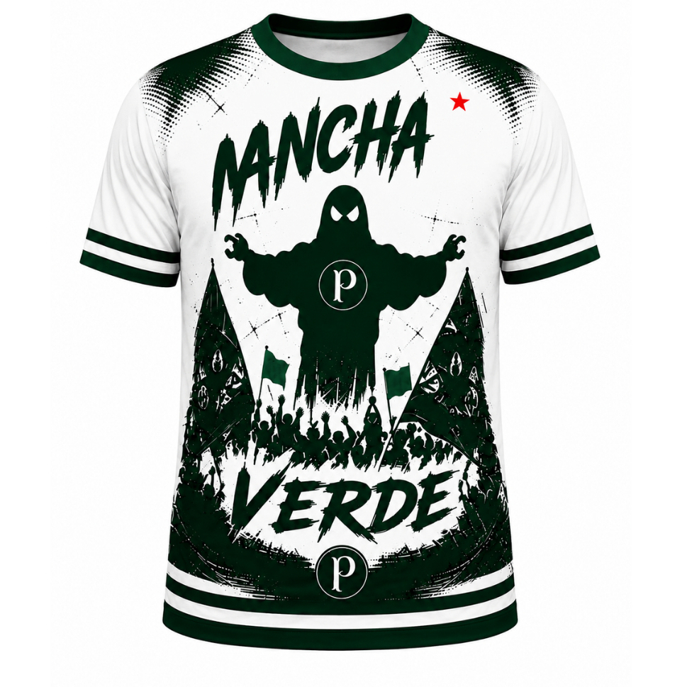 Camisa Futebol Torcida Mancha Verde Palestra Premium