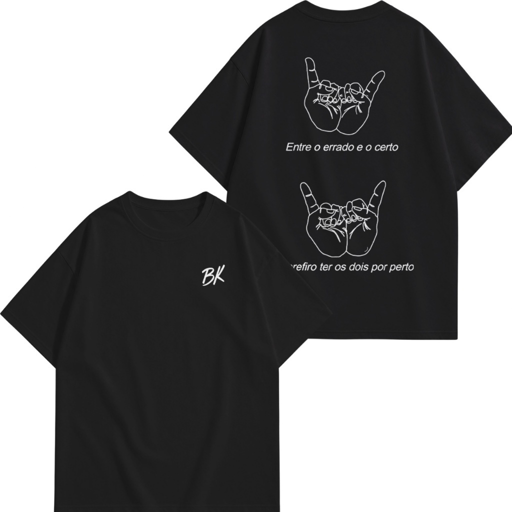 Camiseta oversized BK - Abebe Bikila streetwear t-shirts 100% algodão