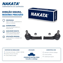 Terminal Direção PAR Crossfox Fox Gol Polo Saveiro UP Voyage Golf – Nakata