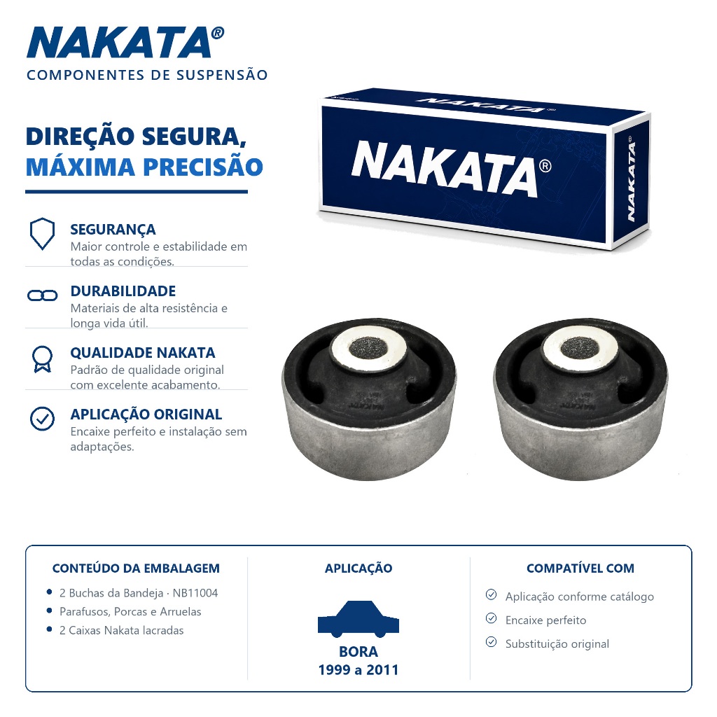 Par Bucha Bandeja Bora 1999 Até 2011 Original Nakata
