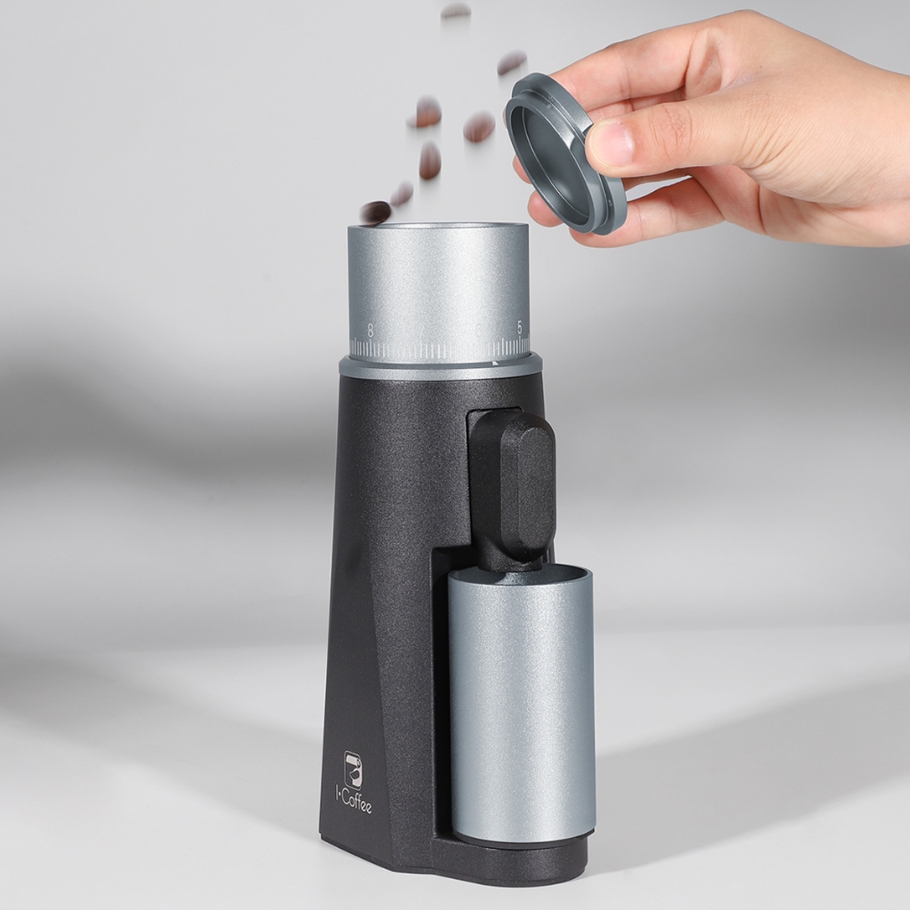 iCoffee Moedor de Café Mini Elétrico Portátil com Bateria,Sem Necessidade de Tomada Lâmina Cônica 38mm Ajuste Stepless