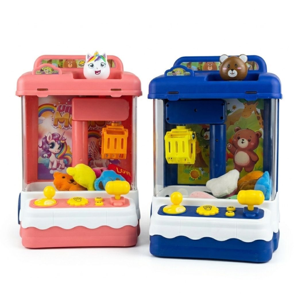 Mini Máquina De Diversão Pega Ursinhos Infantil Com Garra Funcional E Cabo UBS