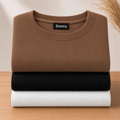 Kit 2 Camiseta Masculina Texturizada Canelada Premium Camiseta Canelada Texturizada Camisa Masculina Tshirt Elegante