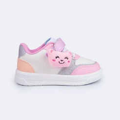 Tênis Infantil Menina Colorido com Chaveiro de Ursinho Pampili