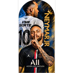 Painel De Decoração Romano 2m X 1m Neymar JR - Veste Fácil