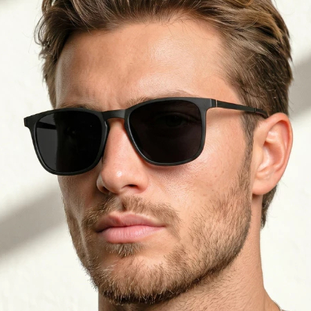 Óculos de Sol Quadrado Original Premium Clássico Tendencia Old Money Hype uv400 Masculino Feminino