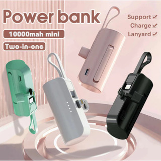 Mini Power Bank Portátil Carregador 2 em 1 de Bolso USB-C Compacto