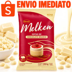 Chocolate NOBRE Melken BRANCO - Gotas 2,05kg HARALD