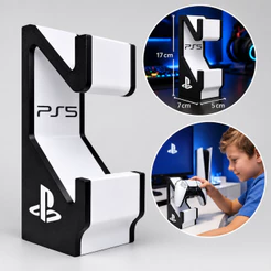 Suporte Duplo Controle PS5 PS4 Organizador Base Gamer Para 2 Controles Mesa