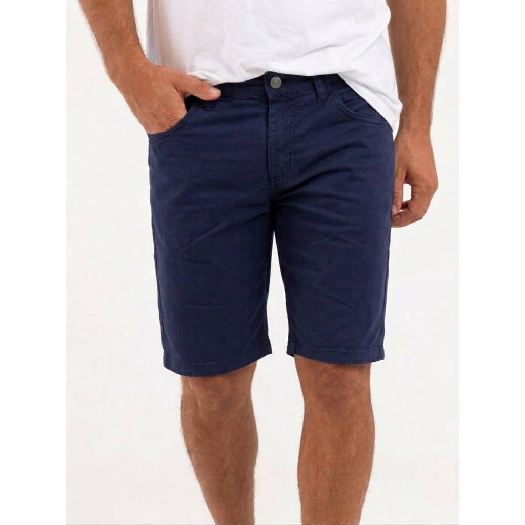 Bermuda Masculina Short Sarja Lycra Elastano Confortavel
