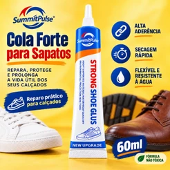 Cola Forte para Sapatos 60ml Adesivo Flexível À Prova D'água Reparo de Calçados Couro
