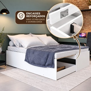 Bicama Solteiro Matrix com Cama Auxiliar que Vira Casal 88x188 cm