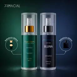KIT COM 2 BODY SPLASH MASCULINO VIBRATION + BLUNN 200ML - PRIMACIAL CÍTRICO FRESCO