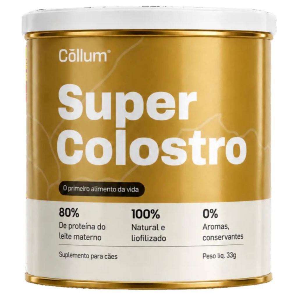 Super Colostro Natural 30g Para Cães - Collum C/ Nf Colostro Bovino Original