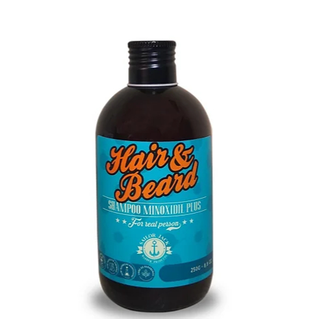 Kit Shampoo Minoxidil Plus 250g + Tônico Minoxidil Plus 50ml Sailor Jack