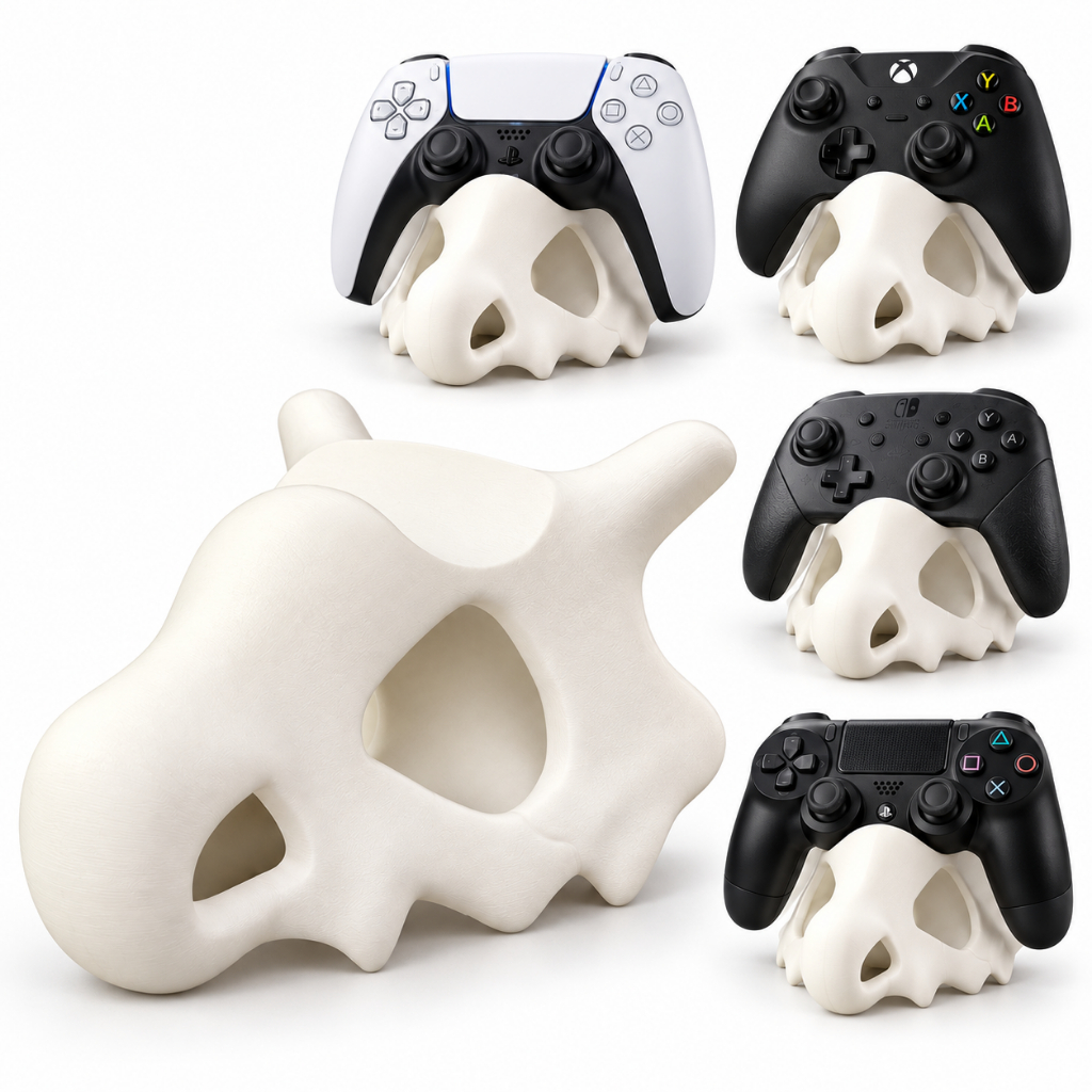 Suporte para Controle PS5 PS4 Xbox Switch Pro Cabeça Cubone Pokémon Gamer 3D