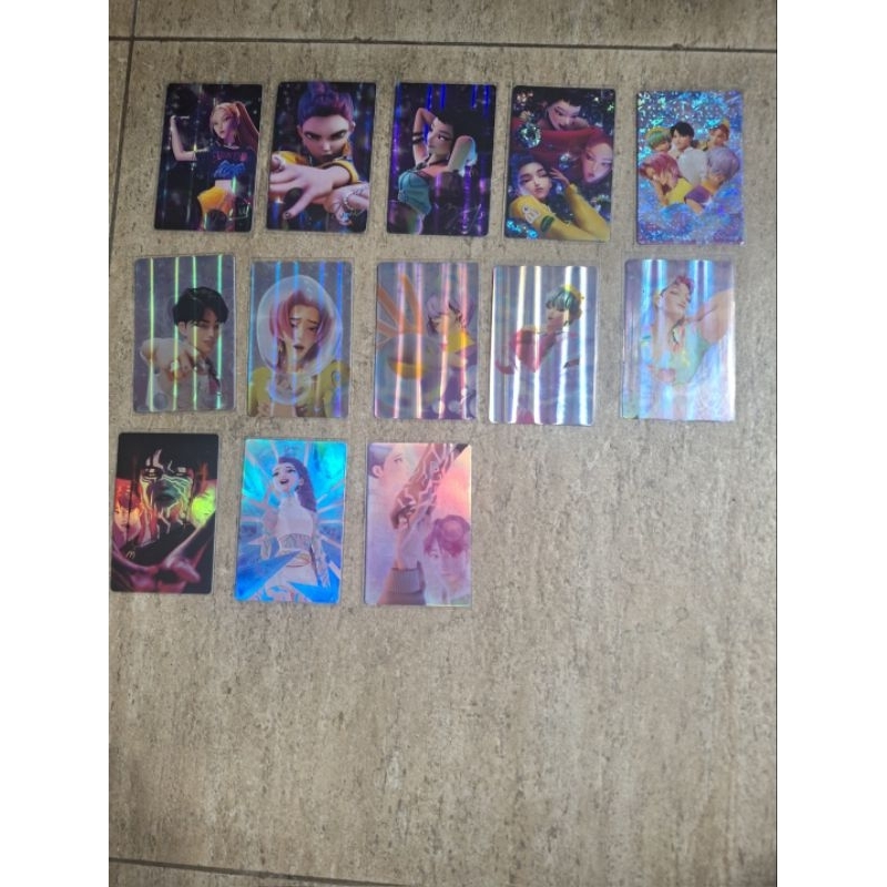 Huntr/x Saja Boys Guerreiras do Kpop Photocard Original Holográfico Carta Colecionáveis Mc Donalds