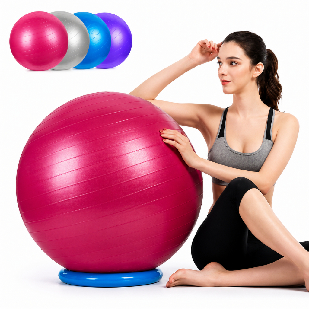 Bola de Ginástica Yoga Pilates Bola de Pilates Inflável Anti Estouro Ahead Sports